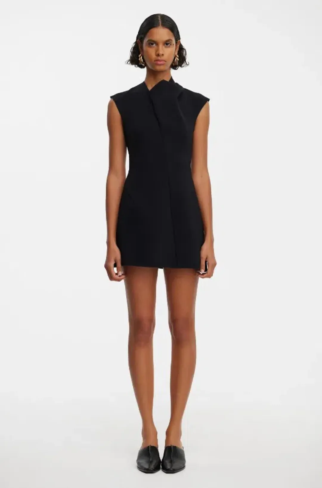 Acler Warfield Mini Dress Black Size 10 for rent on The Volte - main image
