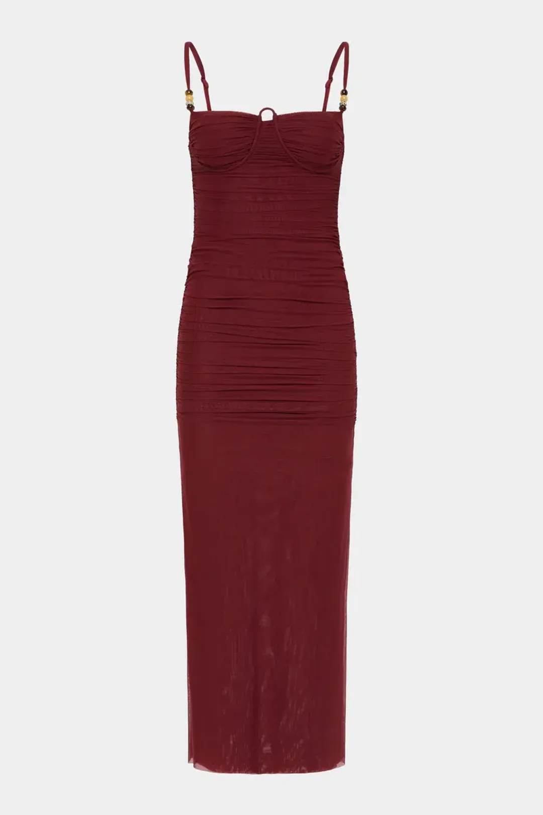 Sir Jacques Beaded Midi Dress Berry Size 1 / Size AU 8 for rent on The Volte - main image