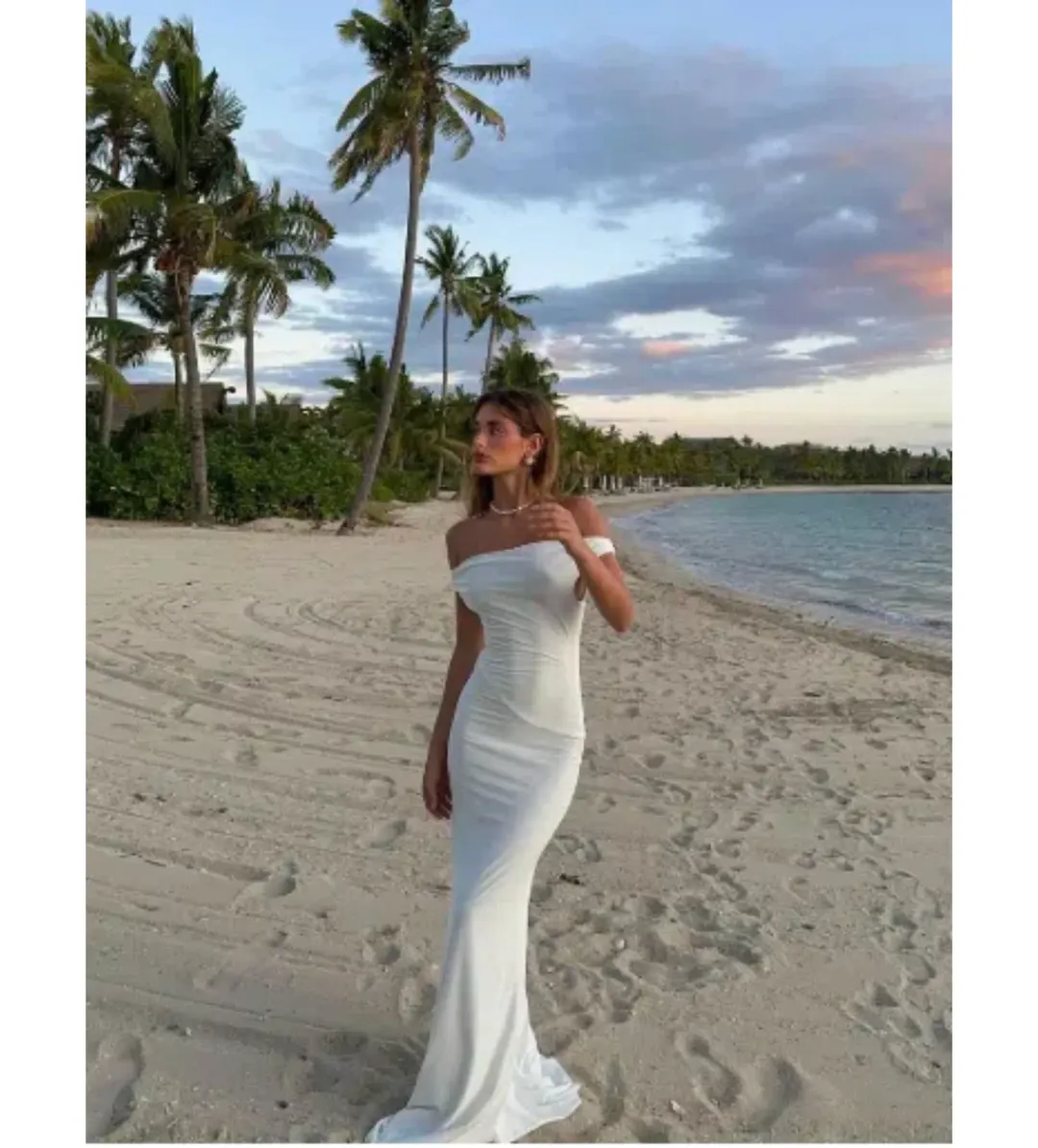 Natalie Rolt Bettina Gown In White Size 0/AU 6 for rent on The Volte - main image