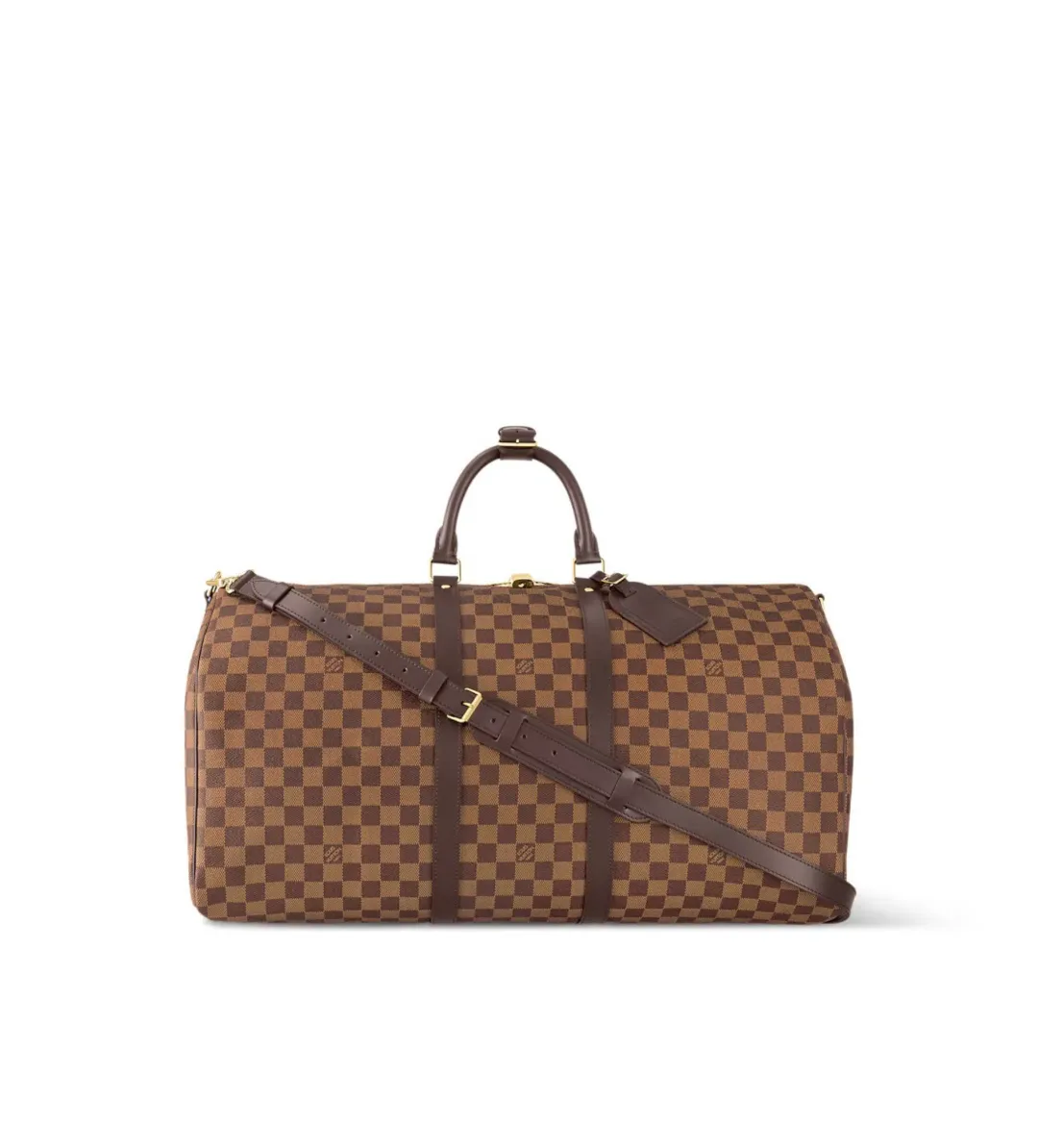 Louis Vuitton Keepall Bandoulière 55 in Damier Ebene for rent on The Volte - main image