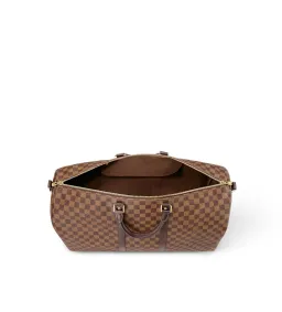 Louis Vuitton Keepall Bandoulière 55 in Damier Ebene for rent on The Volte - image 4