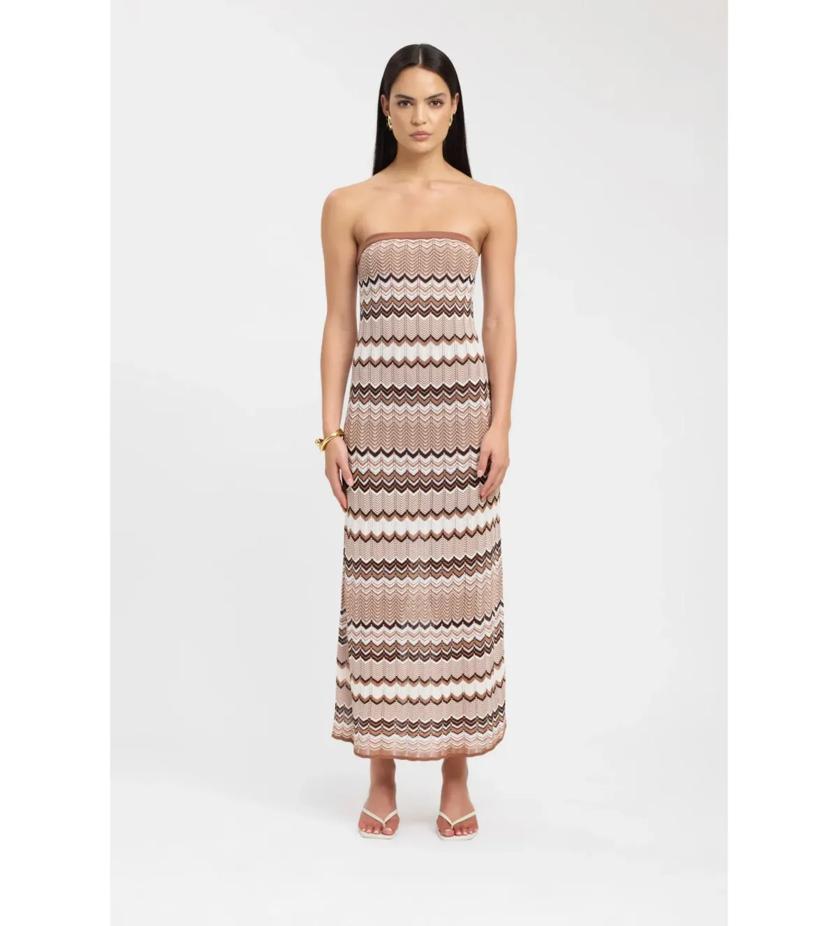 Kookai Eadie Maxi Dress in Brown Size 40/ AU 12 for rent on The Volte - main image