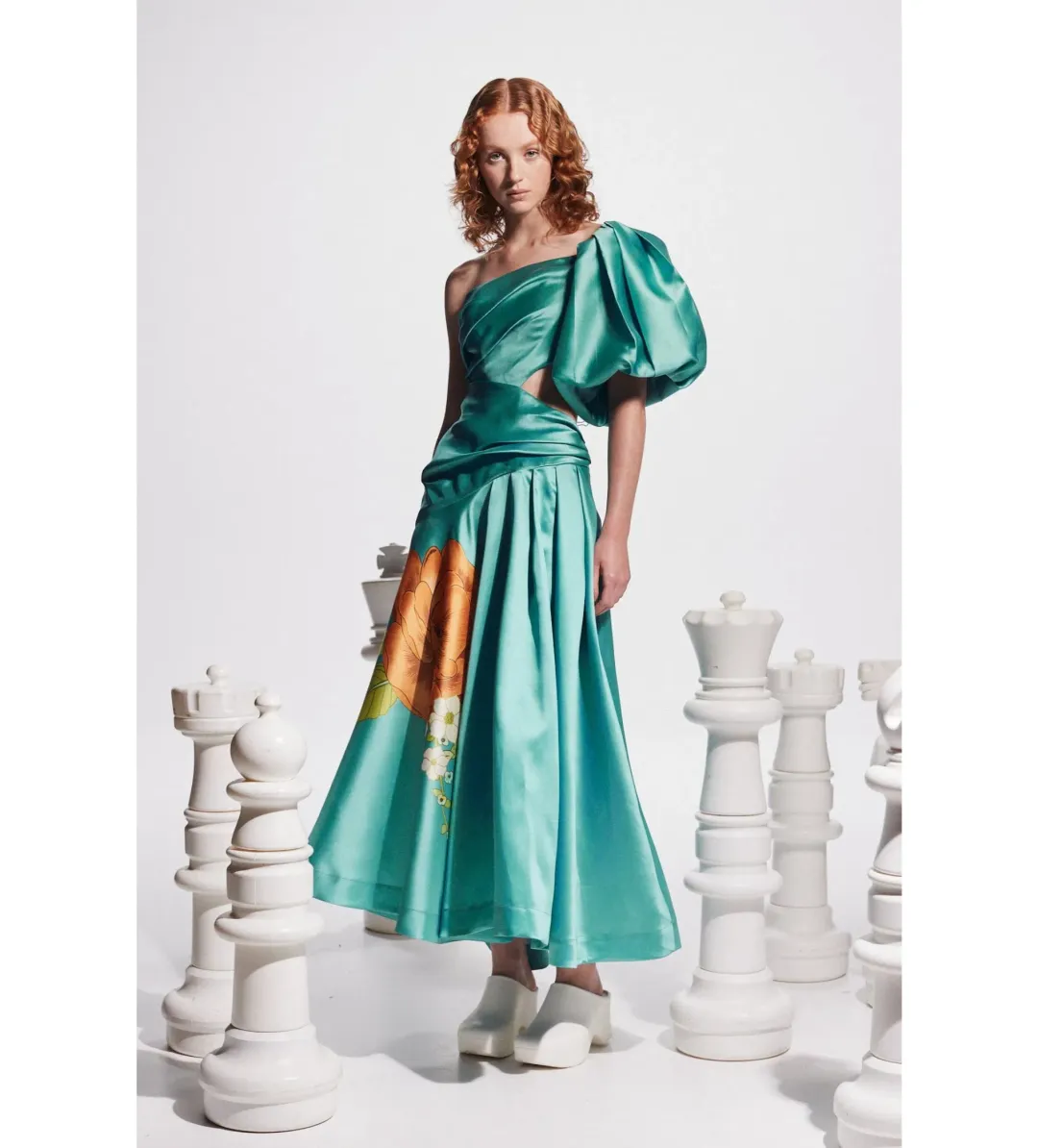 Alemais Regent Jade Gown in Green Size 6 for rent on The Volte - main image