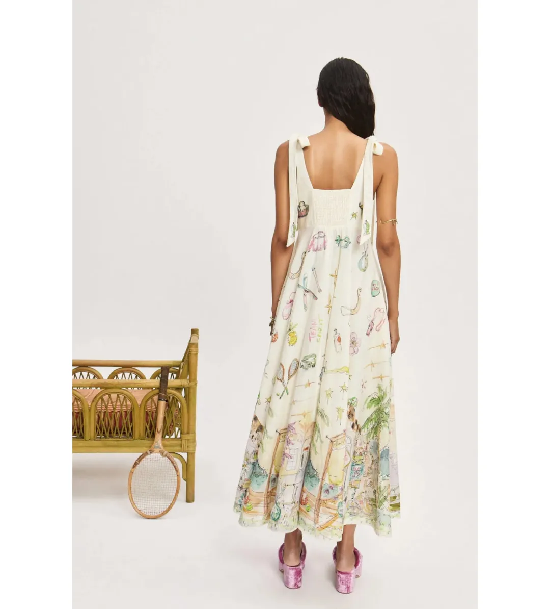 Alemais Anouk Ballet Sundress Print Size 12 for rent on The Volte - main image