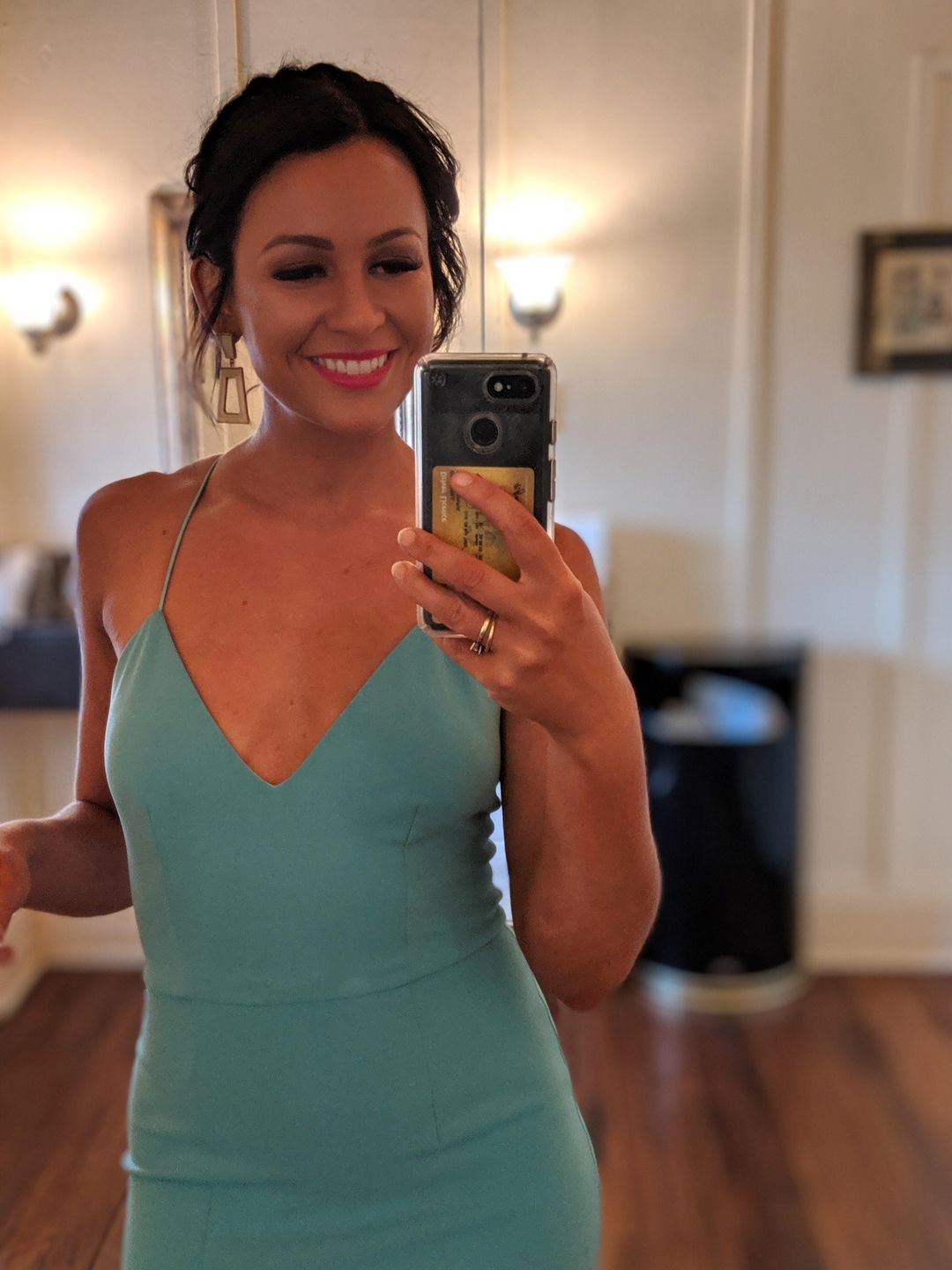 Sheike Baby Blue Spaghetti Strap Midi  Size 8 for rent on The Volte - main image