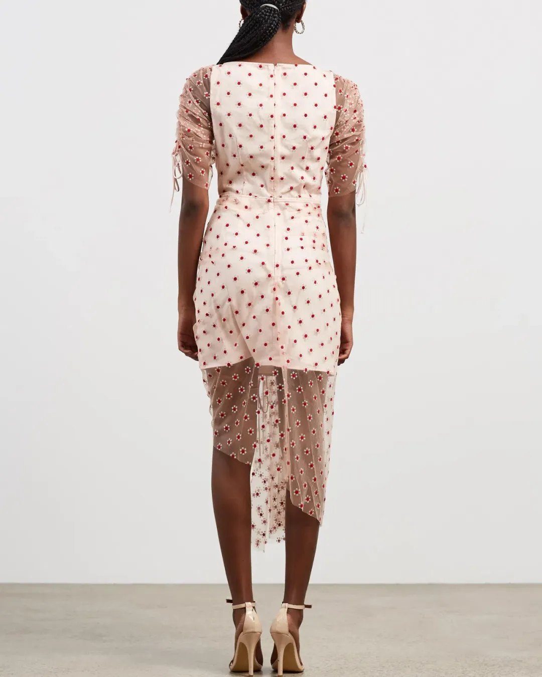 Alice McCall Stardust Mini Dress Blush Multi Size 8  for rent on The Volte - main image