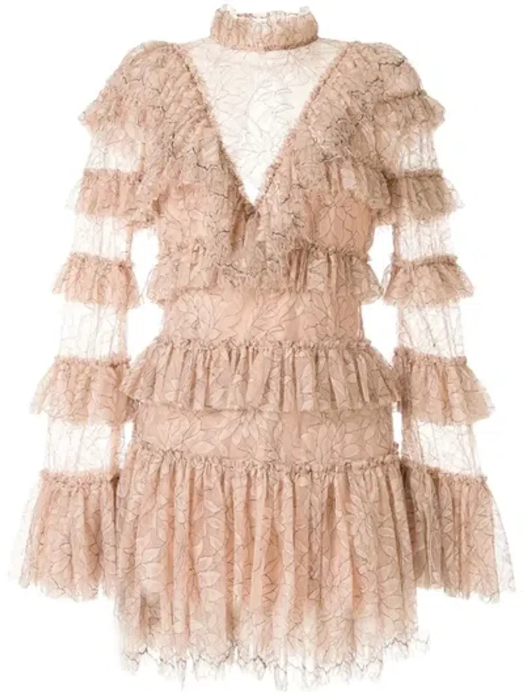 Alice McCall Calypso Mini Dress Blush Size AU 8  for rent on The Volte - main image