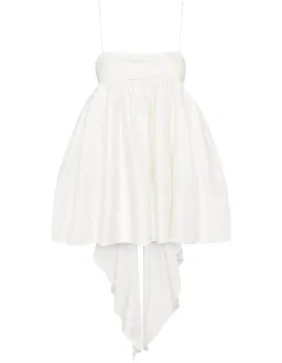 Aje Catina Bow Back Mini Dress Ivory White Size 10 for rent on The Volte - image 8