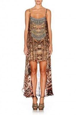 Camilla Dress - Flared mini with a sheer overlay Size 8 for rent on The Volte - image 1