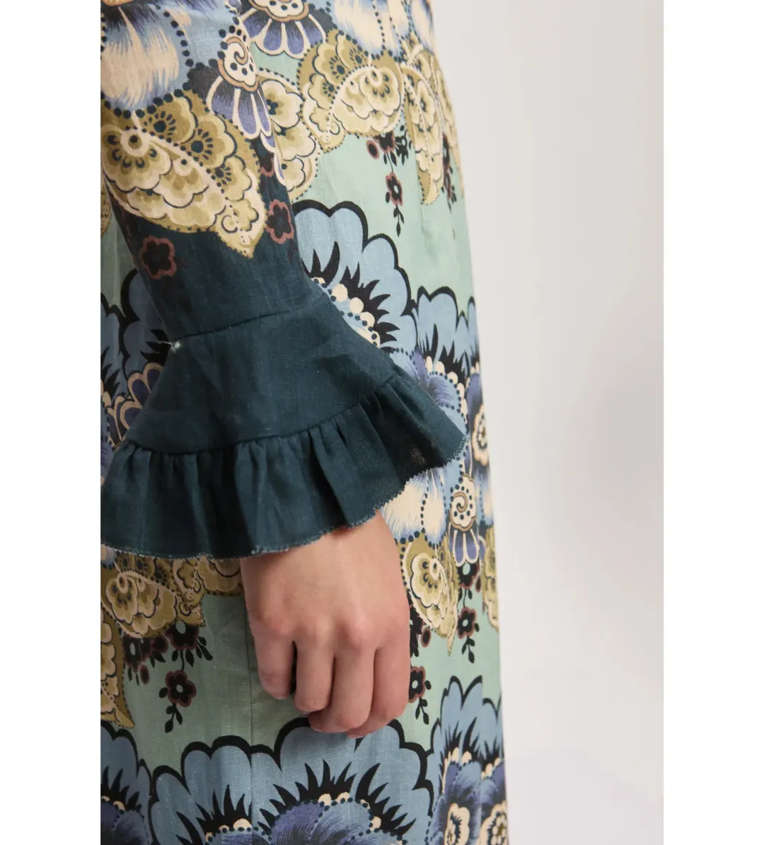 Alemais Madalena Midi Dress in Multi Size 10 for rent on The Volte - main image