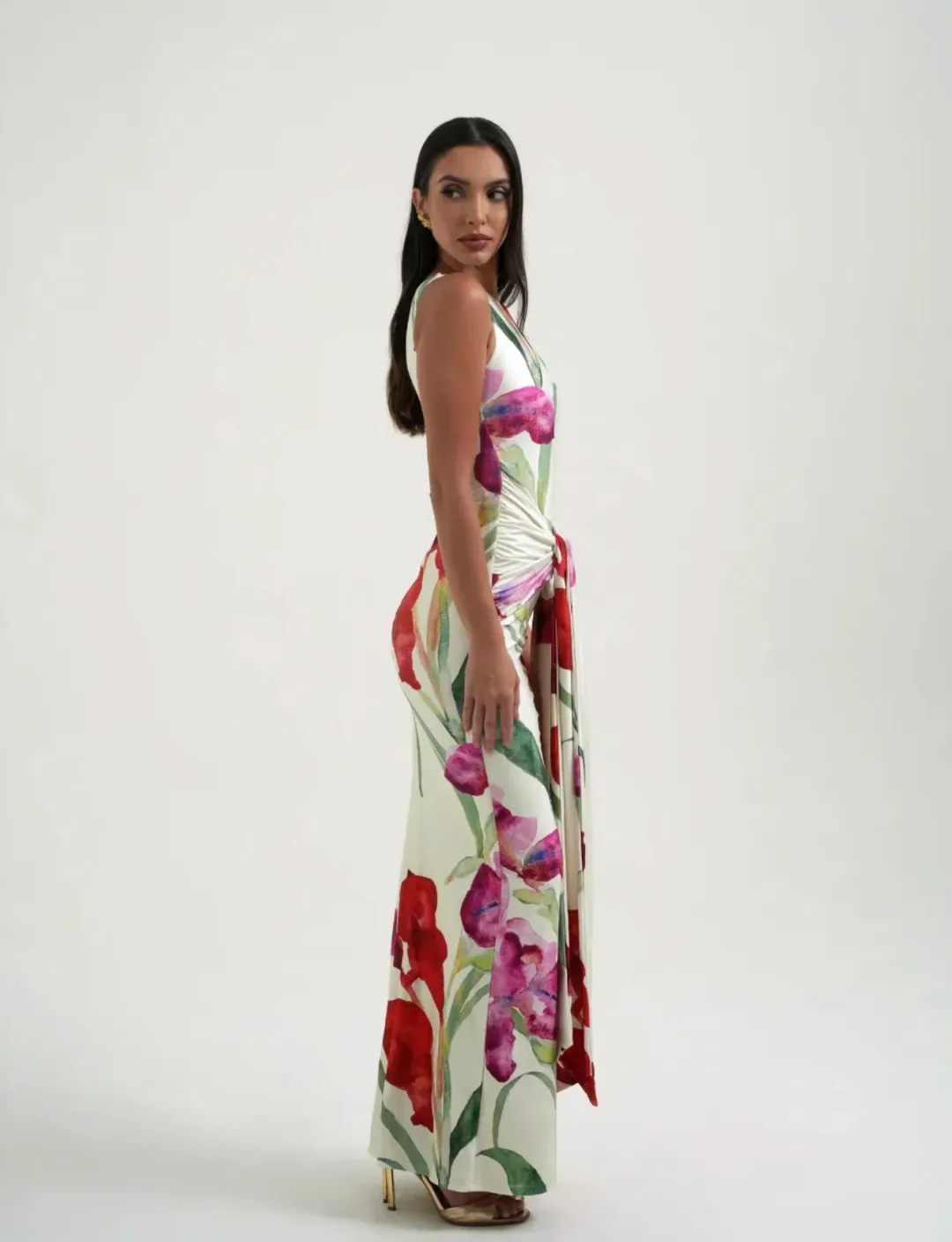 Sydney Lane Skye Wrap Maxi Dress Print Size S / AU 8 for rent on The Volte - main image