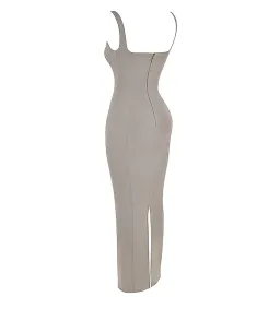 House of CB Rea Body Con Dress in Smoke Size 10 for rent on The Volte - image 5