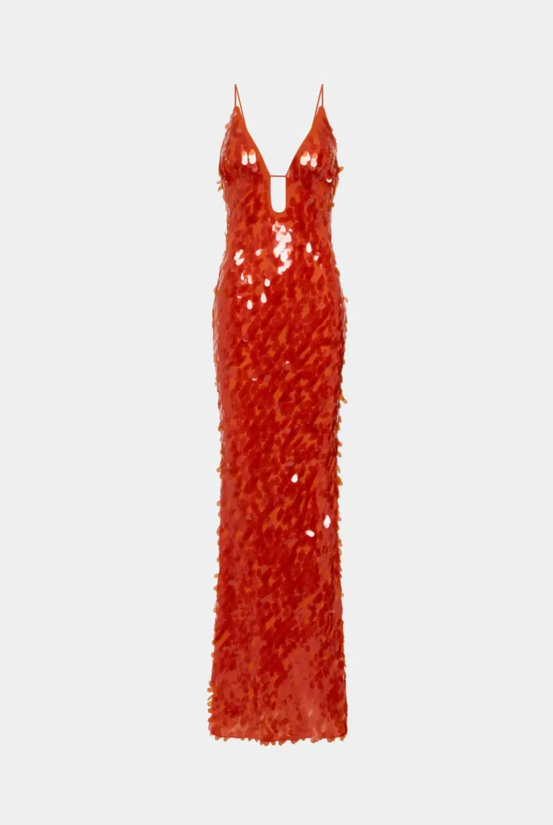 Misha Sapphire Sequin Maxi Dress Red Size 8/S for rent on The Volte - main image