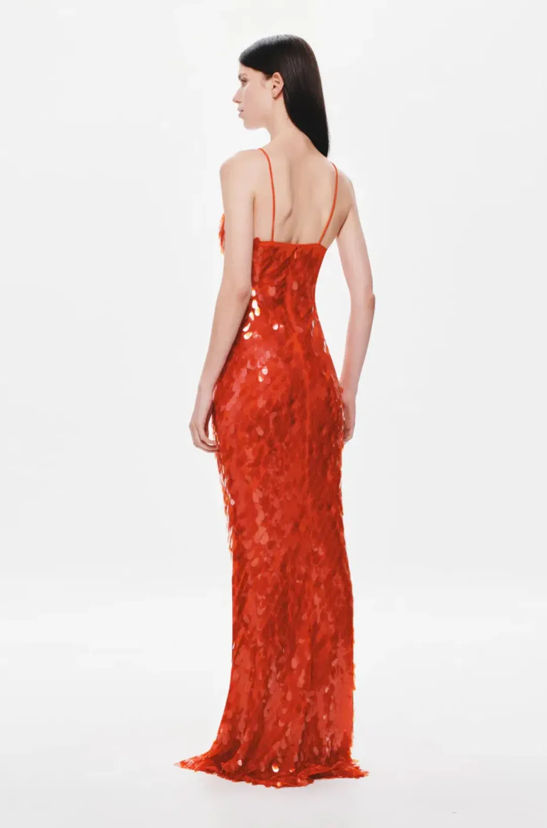 Misha Sapphire Sequin Maxi Dress Red Size AU 6 for rent on The Volte - main image