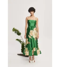 Alemais Sage Midi dress in Green Size AU 12 for rent on The Volte - image 1