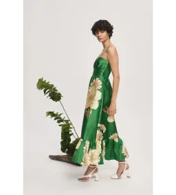 Alemais Sage Midi dress in Green Size AU 12 for rent on The Volte - image 2