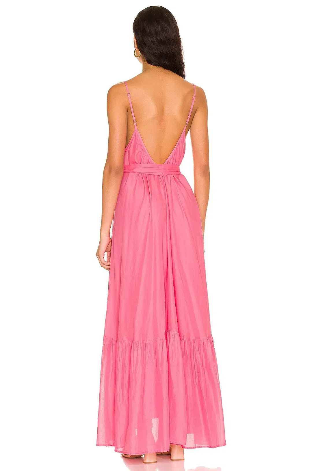 Spell & The Gypsy Azalea Strappy Maxi Cotton Dress Pink Size M / AU 10 for rent on The Volte - main image