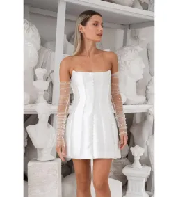 Eliya The Label Kayla Mini Dress White Size AU 10 for rent on The Volte - image 5