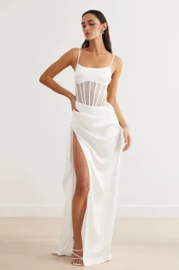 Studio Minc Studio Lexi Estelle Maxi Dress White Size 10 for rent on The Volte - image 3
