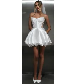 Studio Minc Lush Mini Dress White Size 6 for rent on The Volte - image 2