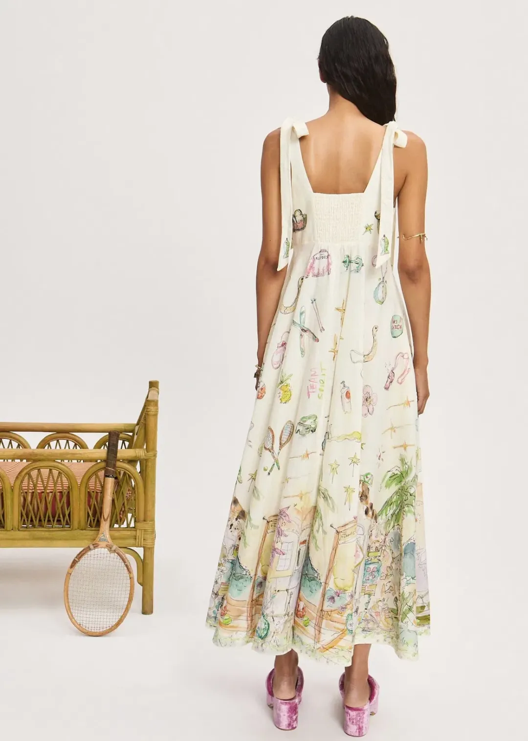 Alemais Anouk Ballet Sundress White Size AU 8 for rent on The Volte - main image