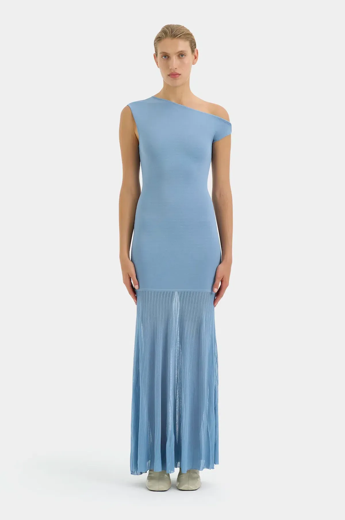 Sir Indigo Twist Dress in Blue Size 2 / AU 10  for rent on The Volte - main image