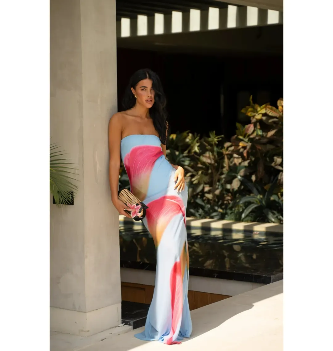 HNTR The Label Alessia Maxi Dress in Calla Size XS / AU 6 for rent on The Volte - main image