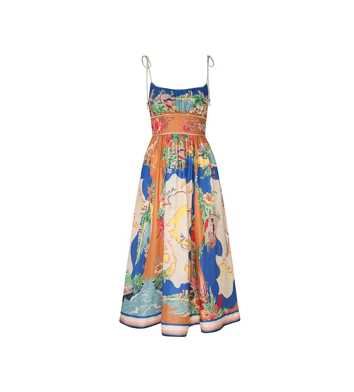Zimmermann Alight Picnic Midi Dress Size 1 / AU 10 for rent on The Volte - main image