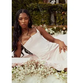 House Of CB Olivette Satin Corset Maxi Dress Crystal Size 8/S for rent on The Volte - image 5