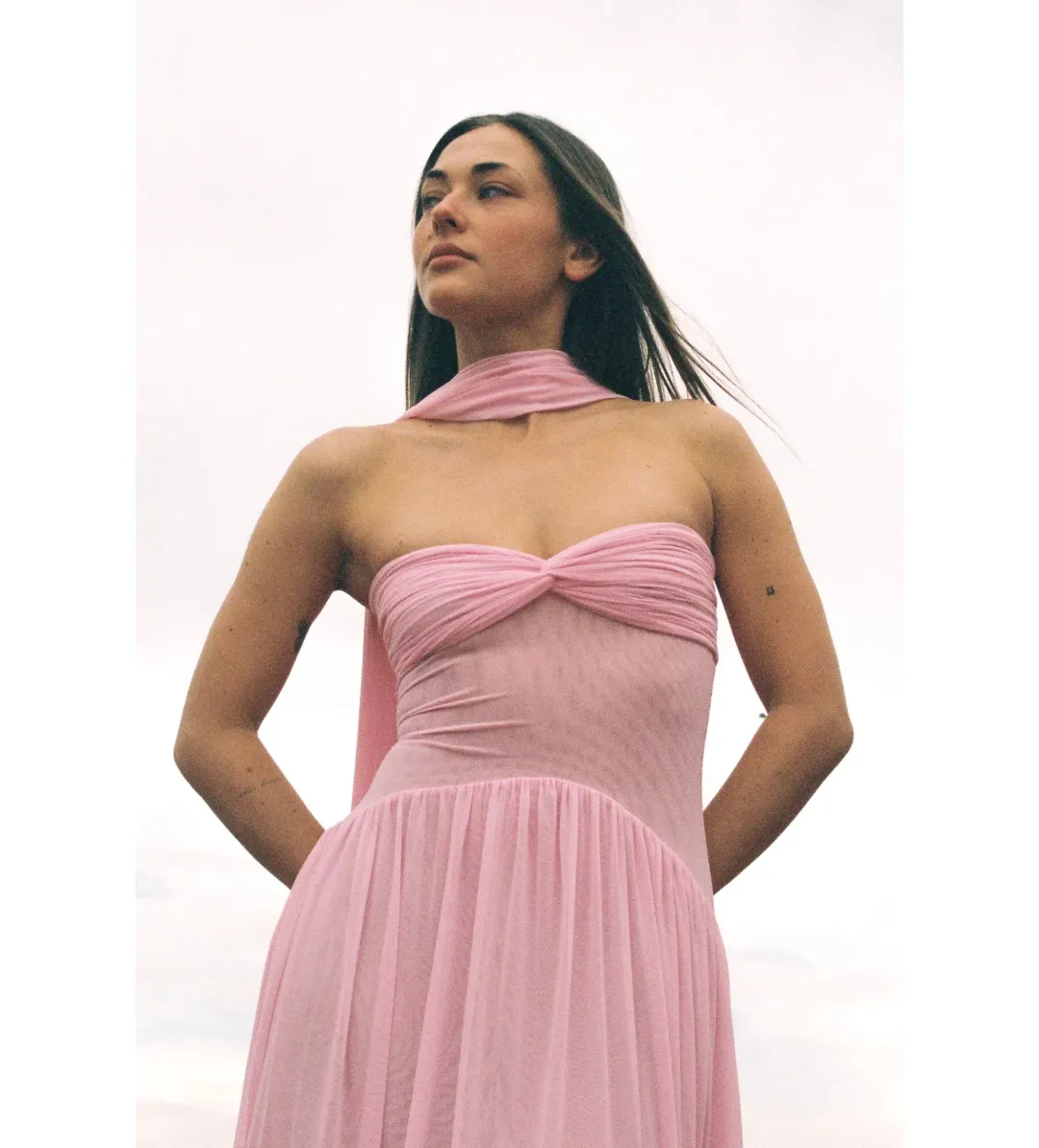 Raphaella Santana The Ophelia Dress Pink Size S/AU 8 for rent on The Volte - main image