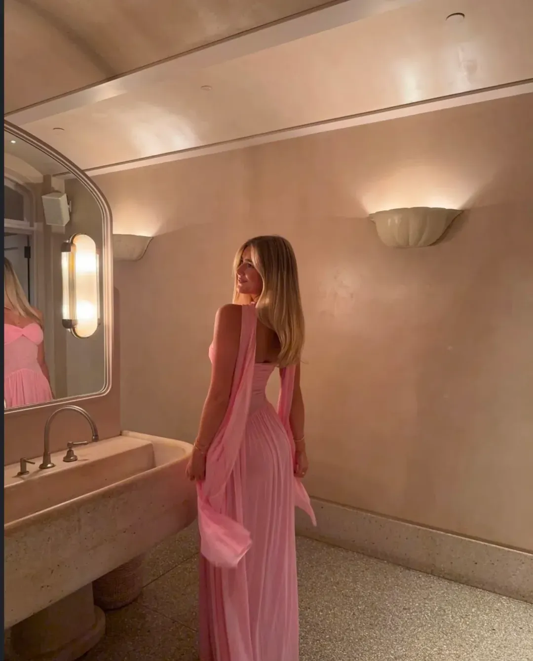 Raphaella Santana The Ophelia Dress Pink Size S/AU 8 for rent on The Volte - main image