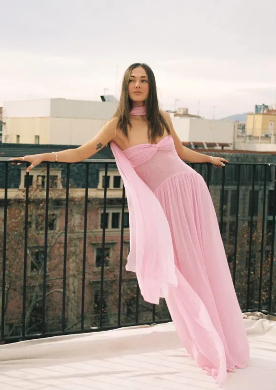 Raphaella Santana Ophelia Dress in Pink Size XS / AU 6 for rent on The Volte - main image