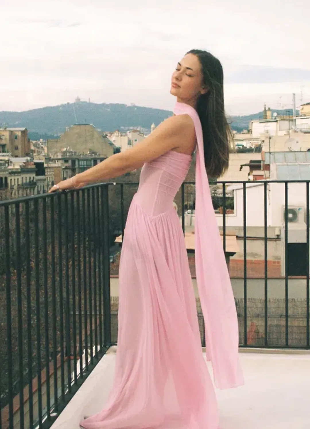 Raphaella Santana Ophelia Dress in Pink Size XS / AU 6 for rent on The Volte - main image