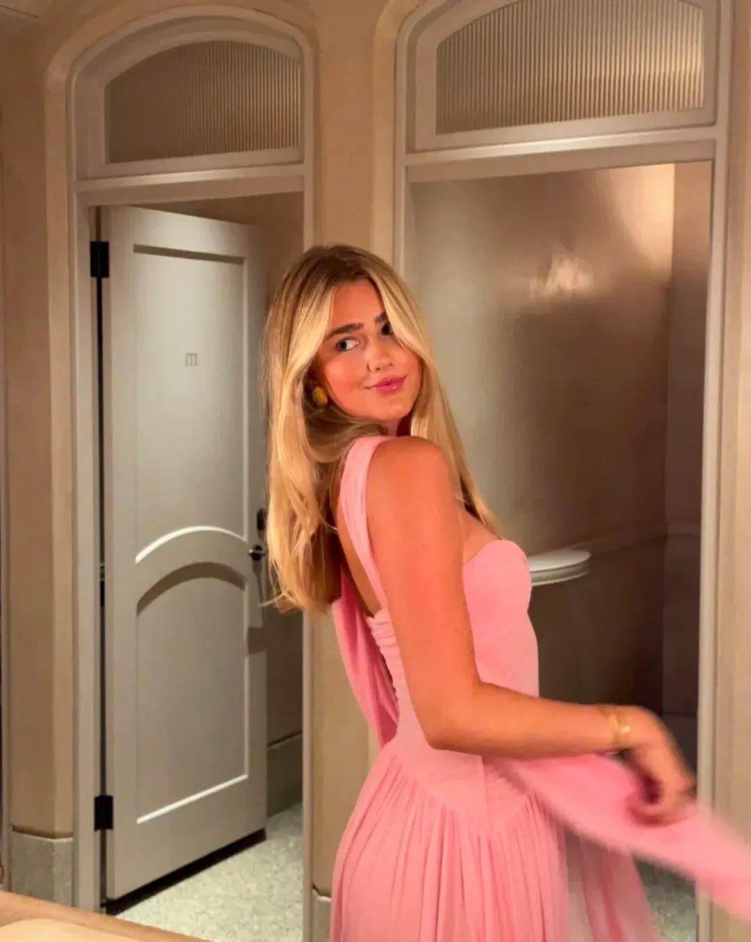 Raphaella Santana Ophelia Dress in Pink Size XS / AU 6 for rent on The Volte - main image