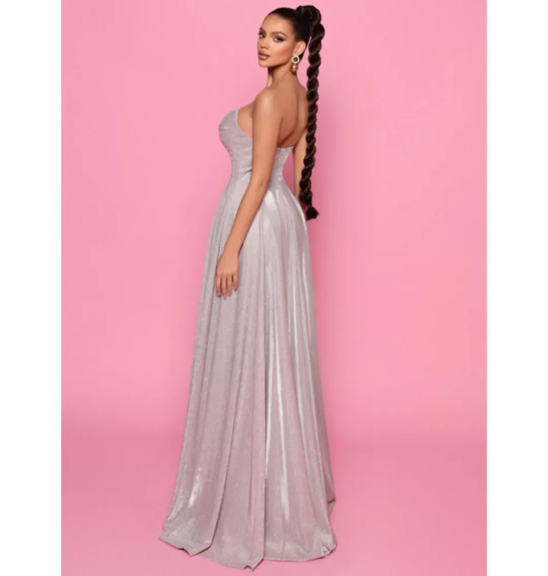 Nicoletta Milly Dress Pink Size AU 8 for rent on The Volte - main image