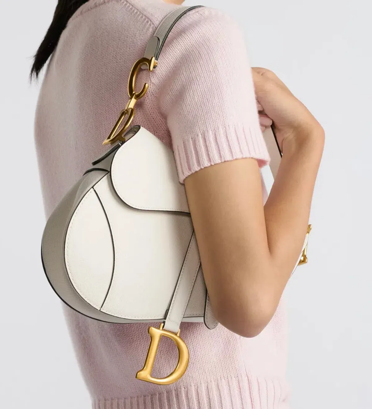 Dior Saddle Bag White for rent on The Volte - main image