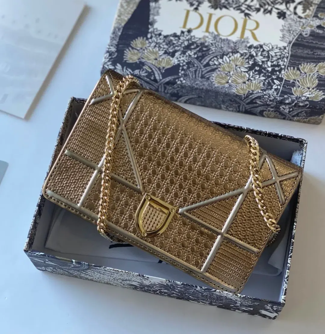 Dior Diorama Gold Bag for rent on The Volte - main image