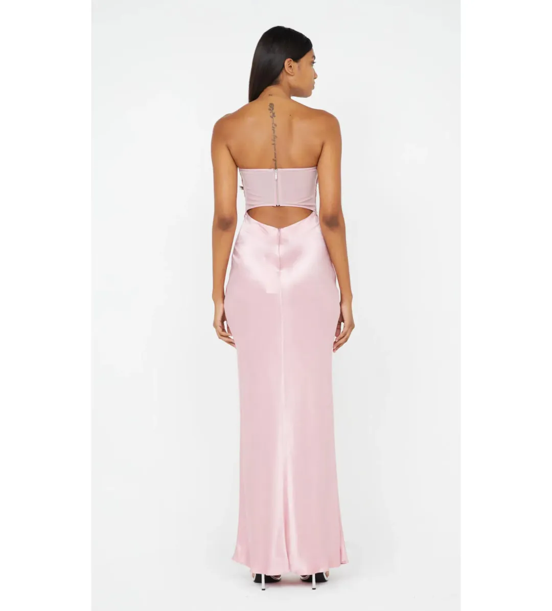 Bec & Bridge Halle Strapless Gown in Dusty Pink Size 8 for rent on The Volte - main image