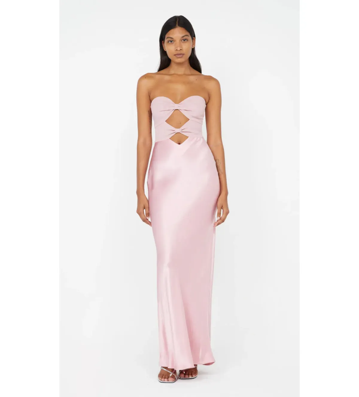 Bec & Bridge Halle Strapless Gown in Dusty Pink Size 8 for rent on The Volte - main image