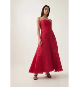 Aje Soundscape Maxi Dress in Scarlet Red Size 6 for rent on The Volte - image 2