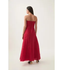 Aje Soundscape Maxi Dress in Scarlet Red Size 8 for rent on The Volte - image 3