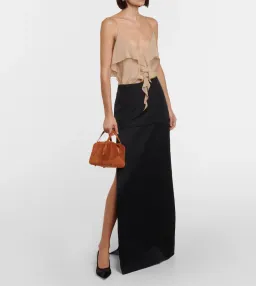 Khaite Saxon Maxi Skirt Black Size 6/XS for rent on The Volte - image 1