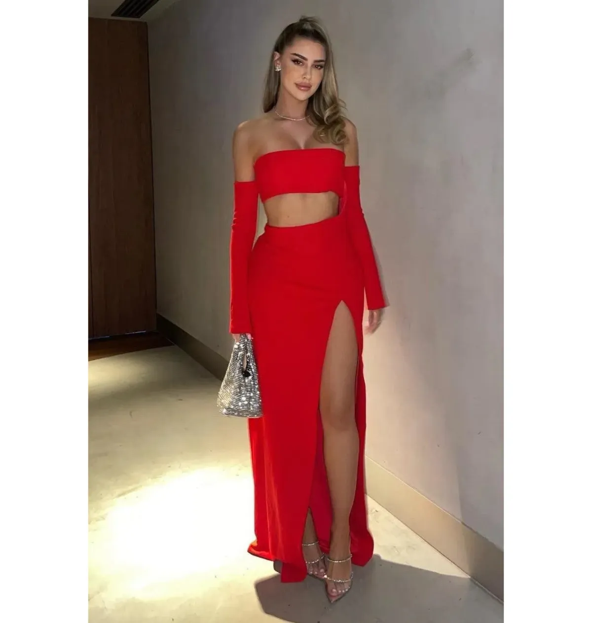 Effie Kats Hall Of Fame Gown Red Size AU 8  for rent on The Volte - main image