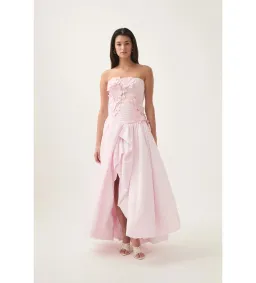 Aje Splendour Flower Gown in Pink Size AU 8 for rent on The Volte - image 1