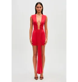 Misha Jennifer Cupro Mini Dress Red Size 10/M for rent on The Volte - image 1