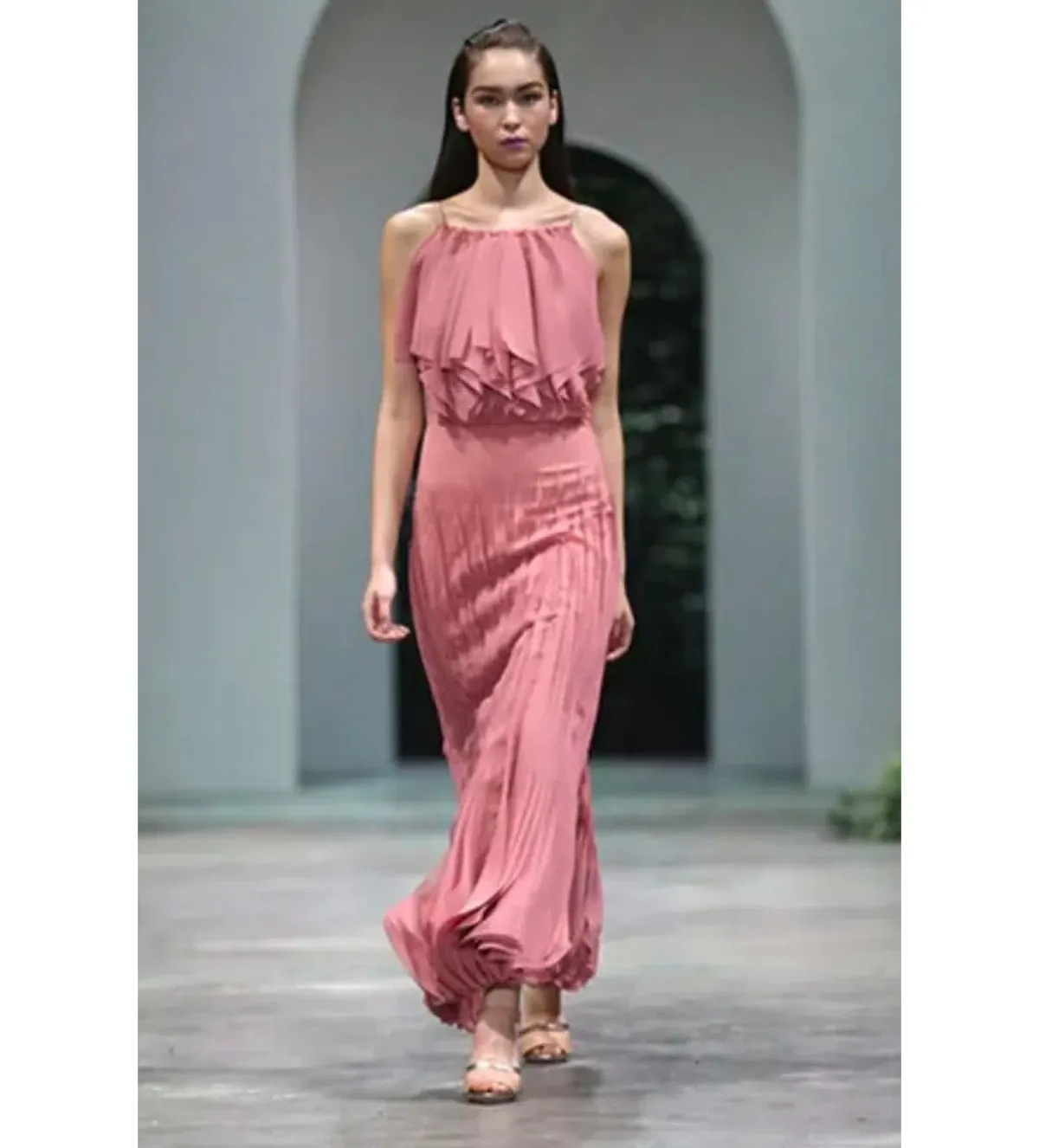 Ginger & Smart Runway Maxi Dress Rose Size AU 8 for rent on The Volte - main image
