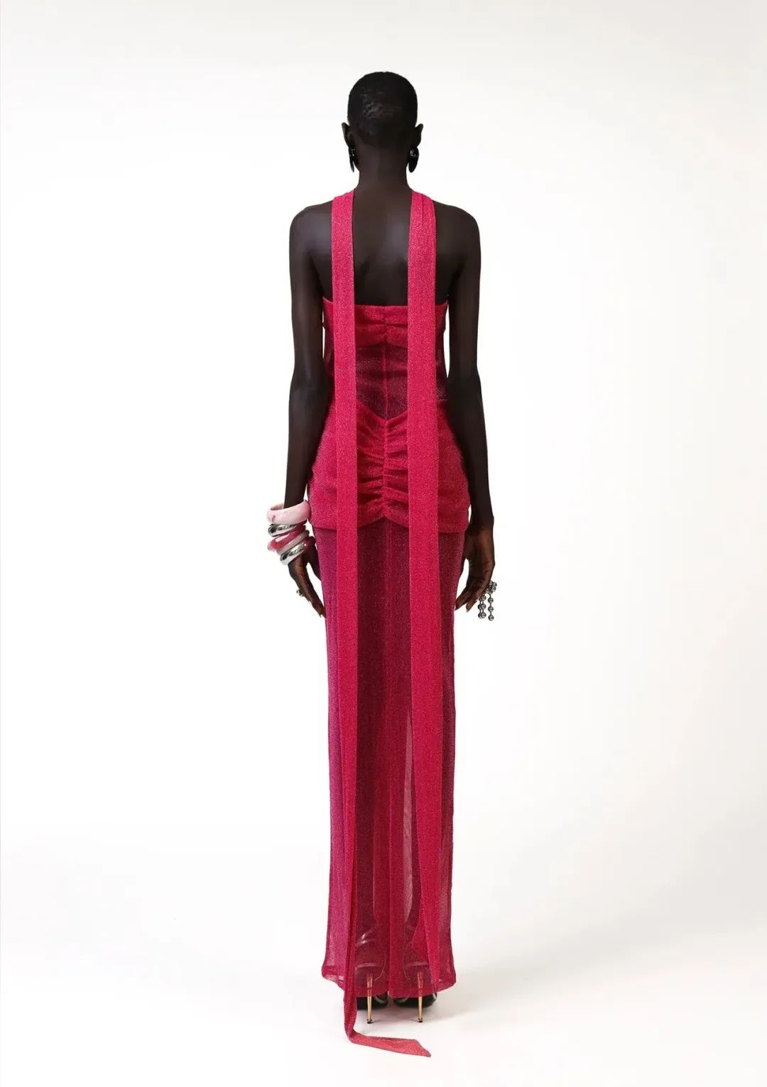 Khanums Kesca Dress in Pink Size S / AU 8 for rent on The Volte - main image