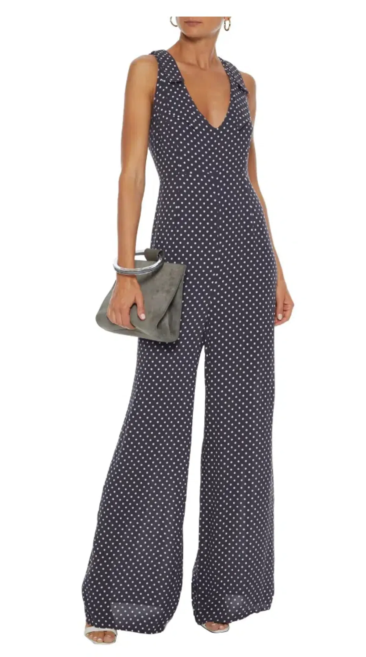 Zimmermann Polka Dot Wide Leg Jumpsuit Size 8/S for rent on The Volte - main image