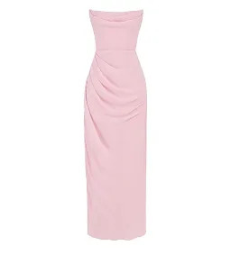 House of CB Adrienne Strapless Gown Pink Quartz Georgette Size XS / AU 6 for rent on The Volte - image 6