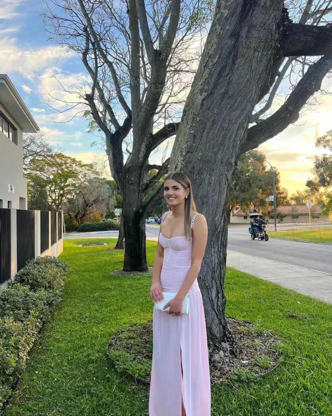 Manning Cartell Double Time Pleat Dress in Hydrangea Size XS/AU 6 for rent on The Volte - main image